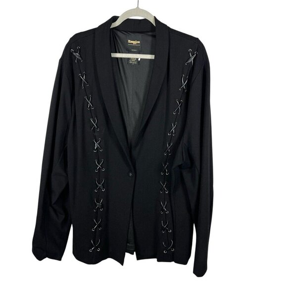 Empire Fox Torrid Exclusive Jacket Blazer Women’s Sz 5X Black - Picture 1 of 7